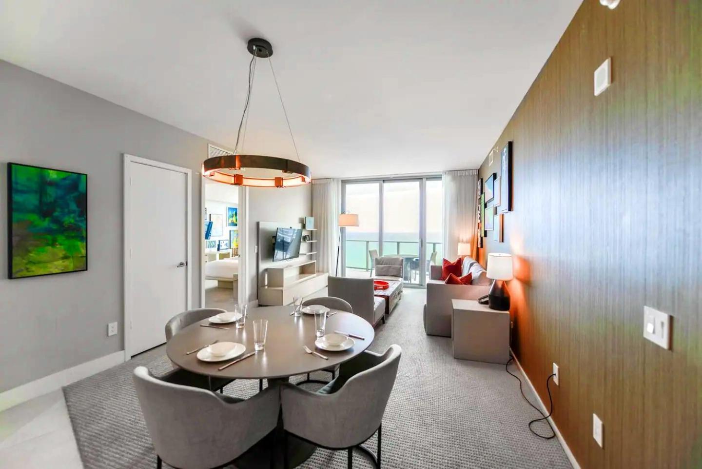 Wonderful 2/2 Condo W Ocean View At Hyde Beach ハリウッド エクステリア 写真