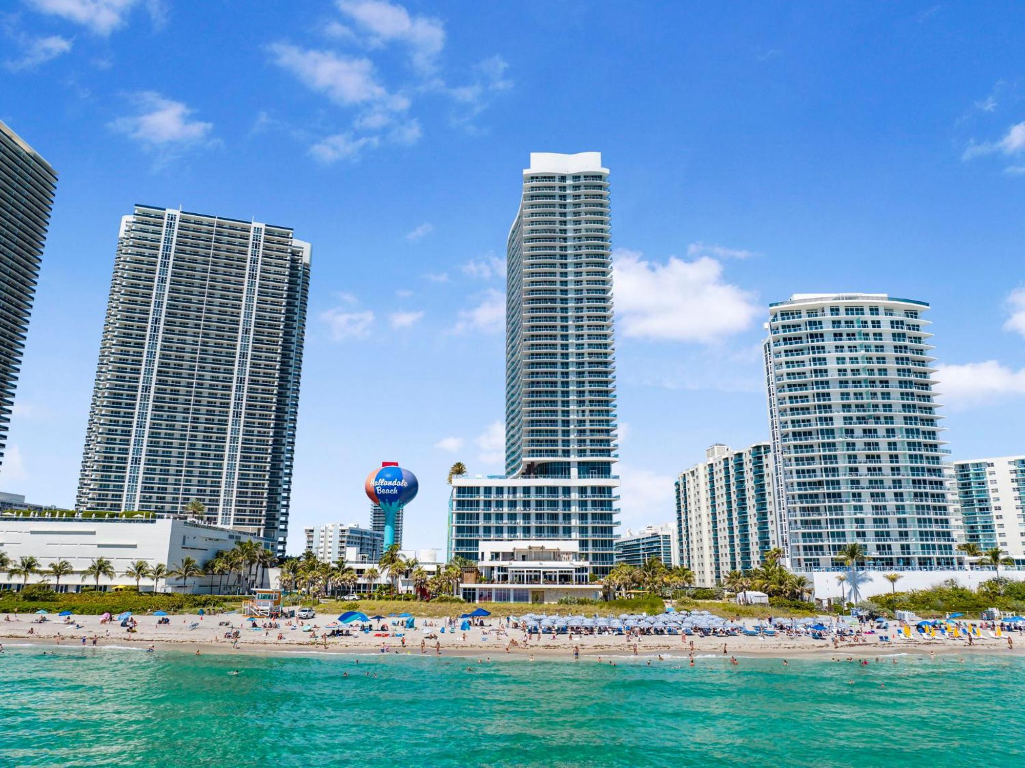 Wonderful 2/2 Condo W Ocean View At Hyde Beach ハリウッド エクステリア 写真